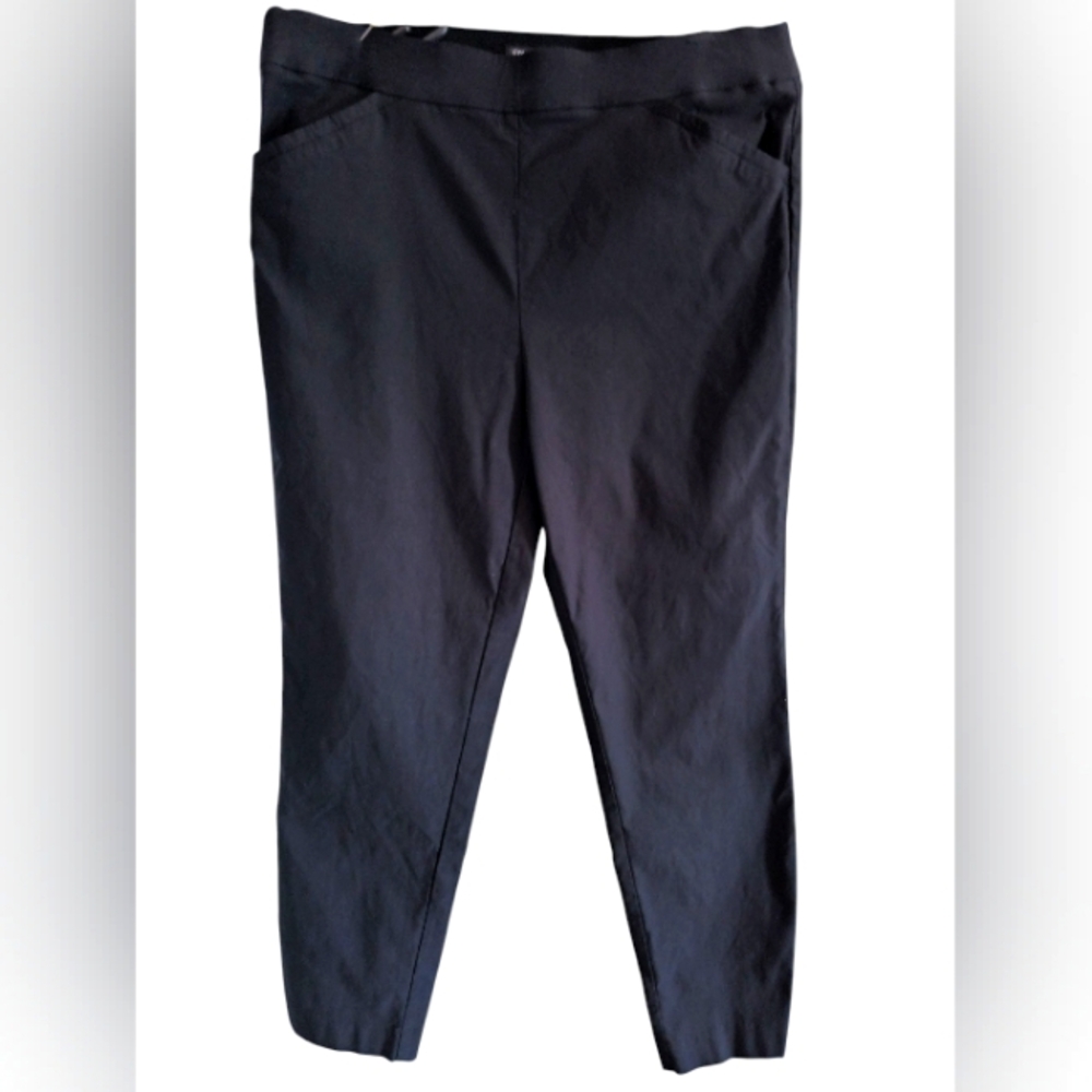 Counterparts Classic Black Trousers Pull On Size 14 Woman's